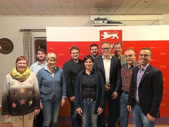 Kreisvorstand - es fehlen Helga Pfahler + Wolfgang Bayer