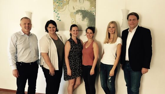 Rainer Hinderer, Nicole Sudheimer, Sarah Boy, Karolin Huschak, Hannah Diehlmann, Boris Weirauch (vlnr)