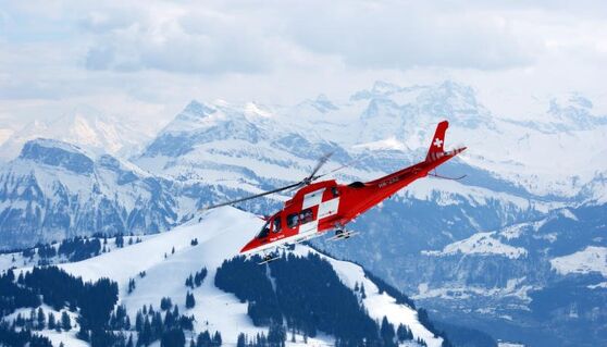 Ein Rettungshubschrauber in der Schweiz (Symbolbild)