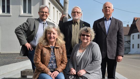 Heinz Walter, Maria Jung, Hermann Pfahler, Christiane Hettich, Friedhelm Tscherter, es fehlt Martin Holschuh
