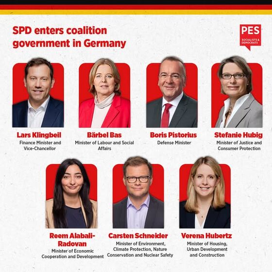 Unsere MInister*innen im Kabinett
