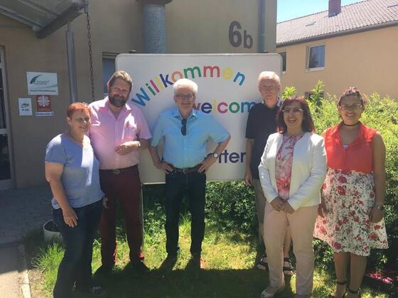 Stella Kirgiane-Efemidou (2. v. r) besuchte die LEA in Meßstetten