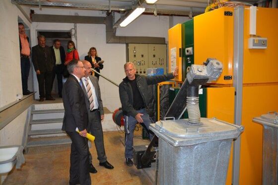 Besuch der Hackschnitzelanlage in Dischingen